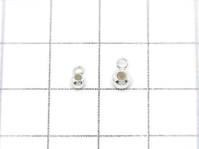 Silver 925 Ring with Slide Ball [3mm][4mm] No Coating 4pcs