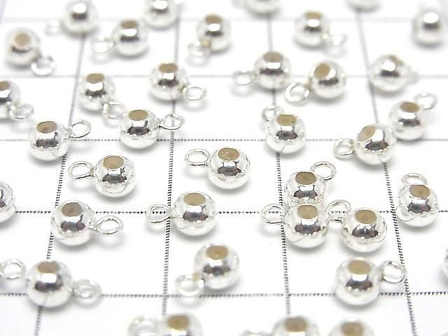 Silver 925 Ring with Slide Ball [3mm][4mm] No Coating 4pcs