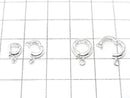 Silver925 Bail (Clicker) with Jump Ring No coating 1pc