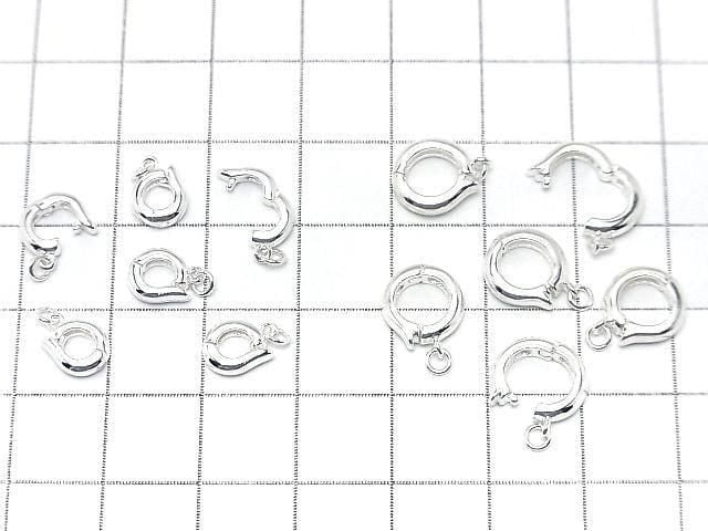 Silver925 Bail (Clicker) with Jump Ring No coating 1pc