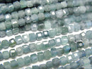 [Video]High Quality! Indigolite Tourmaline AA+ Cube Shape 2x2x2mm 1strand beads (aprx.15inch/38cm)
