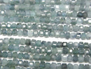 [Video]High Quality! Indigolite Tourmaline AA+ Cube Shape 2x2x2mm 1strand beads (aprx.15inch/38cm)