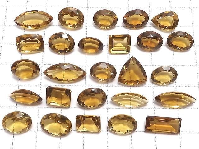 [Video][One of a kind] High Quality Beer Crystal Quartz AAA Loose stone Faceted 26pcs Set NO.22