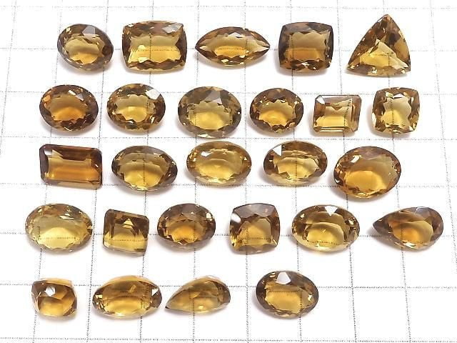 [Video][One of a kind] High Quality Beer Crystal Quartz AAA Loose stone Faceted 26pcs Set NO.23