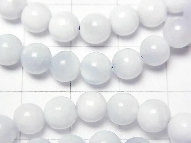 [Video] Ice Larimar Pectolite AA Round 6.5mm Bracelet
