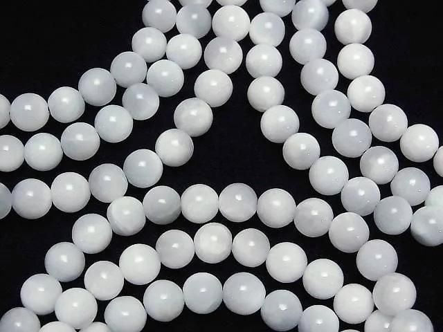 [Video] Ice Larimar Pectolite AA Round 6.5mm Bracelet