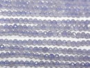 [Video] High Quality! Tanzanite AAA- Faceted Round 2mm 1strand beads (aprx.15inch/36cm)