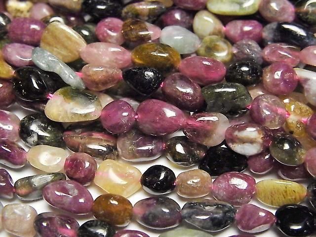 [Video] Multicolor Tourmaline AA+ Nugget 1strand beads (approx. 15 inches/37 cm)