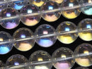 [Video]Aqua Crystal (Smelted Quartz) Round 14mm 1strand beads (aprx.14inch/35cm)