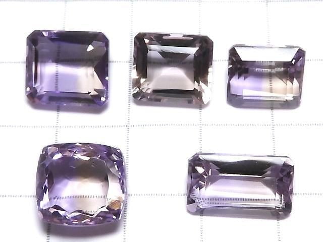 [Video][One of a kind] High Quality Ametrine AAA Loose stone Faceted 5pcs Set NO.286