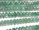 [Video]High Quality Emerald AAA- Faceted Button Rondelle half or 1strand beads (aprx.15inch/38cm)