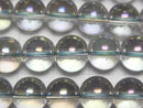 [Video] Gray Flash Crystal (Smelted Quartz) Round 10mm 1strand beads (aprx.15inch/36cm)