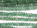 [Video]High Quality Emerald AA++ Faceted Button Rondelle half or 1strand beads (aprx.15inch/38cm)
