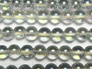 [Video] Green Flash Crystal (Smelted Quartz) Round 6mm 1strand beads (aprx.15inch/36cm)