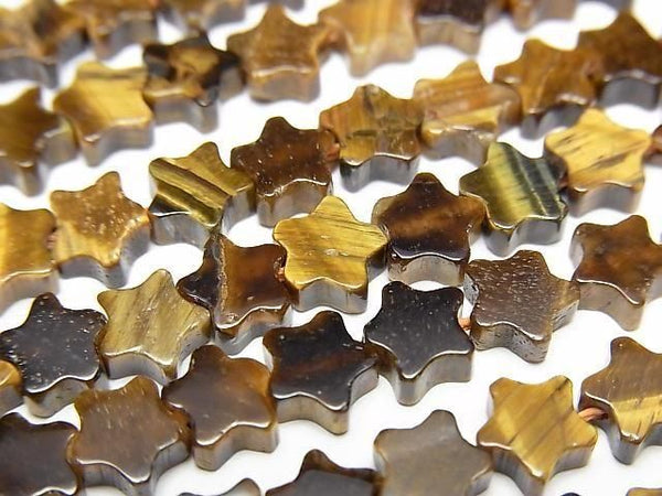 [Video] Yellow Tiger's Eye AA+ Star 6x6mm 1strand beads (aprx.14inch/35cm)