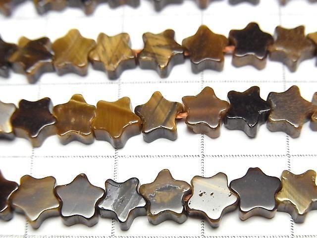[Video] Yellow Tiger's Eye AA+ Star 6x6mm 1strand beads (aprx.14inch/35cm)