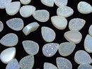 [Video] Druzy Agate Pear Shape Cabochon 14x10mm AB Coated 2pcs