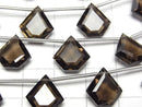 [Video]High Quality Smoky Quartz AAA Pentagon Faceted 12x12mm 1strand (6pcs)