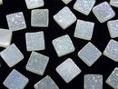 [Video] Druzy Agate Square Cabochon 8x8mm AB Coated 3pcs