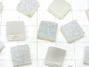 [Video] Druzy Agate Square Cabochon 10x10mm AB Coated 2pcs