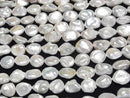 [Video] Fresh Water Pearl Keshi Pearl AA++ Baroque 13-19mm White 1strand beads (aprx.15inch/37cm)