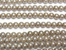 [Video]Shell Pearl Gold Round 3mm 1strand beads (aprx.15inch/38cm)