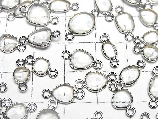 [Video]High Quality Andesine Labradorite AA++ Bezel Setting Freeform Rose Cut [Both Side] Silver925 5pcs