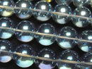 [Video] Blue Green Flash Crystal (Smelted Quartz) Round 12mm 1strand beads (aprx.15inch/36cm)