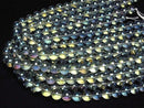 [Video] Blue Green Flash Crystal (Smelted Quartz) Round 12mm 1strand beads (aprx.15inch/36cm)