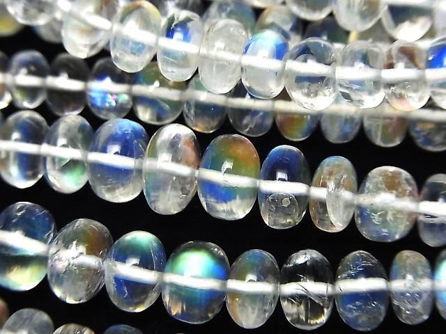 [Video]High Quality Andesine Labradorite AA++ Rondelle half or 1strand beads (aprx.15inch/38cm)