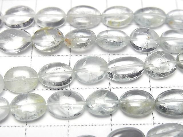 [Video]High Quality Beryl Mix (Multicolor Aquamarine) AA++ Oval 1strand beads (aprx.7inch/18cm)
