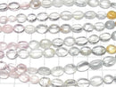 [Video]High Quality Beryl Mix (Multicolor Aquamarine) AA++ Oval 1strand beads (aprx.7inch/18cm)
