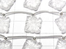 [Video]High Quality Crystal AAA Carved Rectangle [Double Hole] 1strand (5pcs)