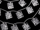 [Video]High Quality Crystal AAA Carved Rectangle [Double Hole] 1strand (5pcs)