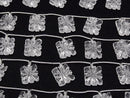[Video]High Quality Crystal AAA Carved Rectangle [Double Hole] 1strand (5pcs)