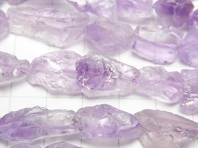[Video]Amethyst AAA- Rough Rock Nugget 1strand beads (aprx.14inch/35cm)