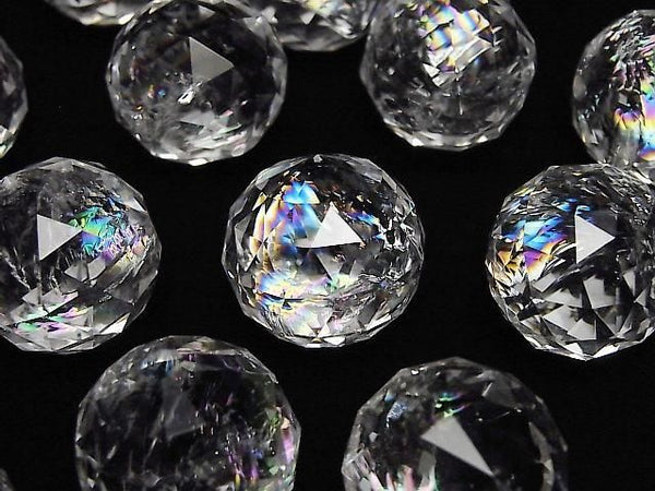 [Video]Iris Quartz AAA Triangle Faceted Round 20mm 1pc