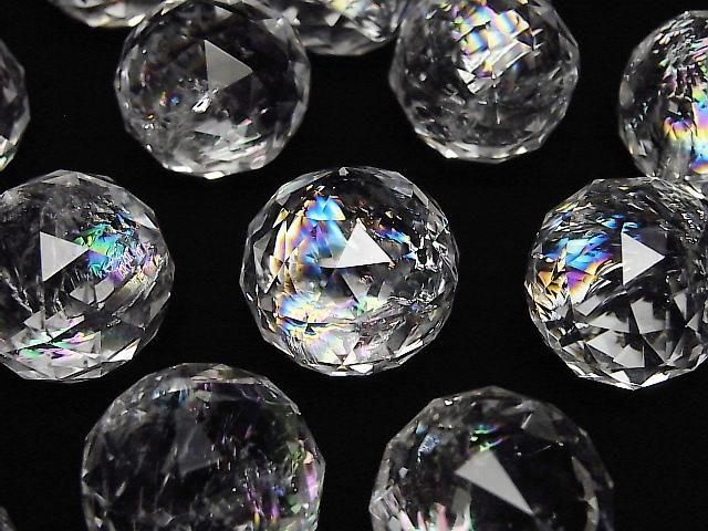 [Video]Iris Quartz AAA Triangle Faceted Round 20mm 1pc