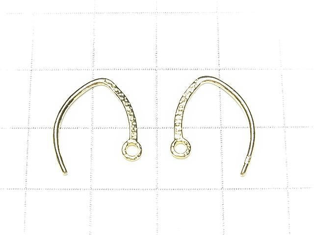 925純銀耳勾 17x12mm [純銀色][鍍銠][18KGP] 1對