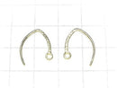 Silver925 Earwire 17x12mm [Sterling Silver Finish][Rhodium Plated][18KGP] 1pair