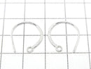 Silver925 Earwire 18x15mm [Sterling Silver Finish][Rhodium Plated][18KGP] 1pair