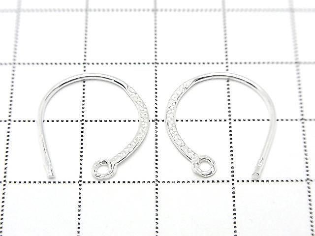 Silver925 Earwire 18x15mm [Sterling Silver Finish][Rhodium Plated][18KGP] 1pair