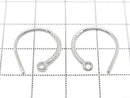 Silver925 Earwire 18x15mm [Sterling Silver Finish][Rhodium Plated][18KGP] 1pair