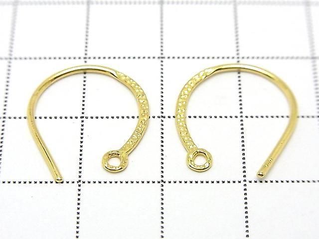 Silver925 Earwire 18x15mm [Sterling Silver Finish][Rhodium Plated][18KGP] 1pair