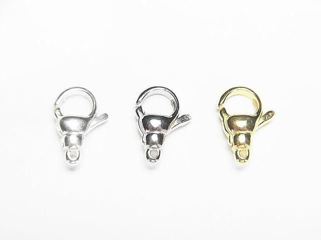 Silver925 Oval Lobster 11x8x4mm [Sterling Silver Finish][Rhodium Plated][18KGP] 1pc