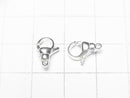 Silver925 Oval Lobster 11x8x4mm [Sterling Silver Finish][Rhodium Plated][18KGP] 1pc