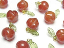 [Video] Red Agate Fruit Charm [Plum] 3pcs