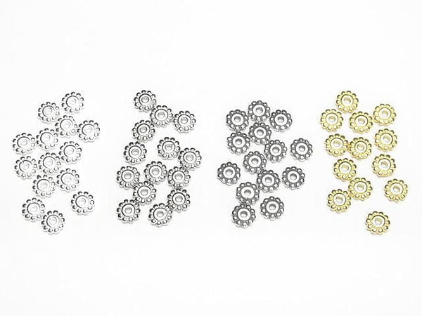Silver925 Roundel Daisy 4mm [Pure Silver Finish] [Rhodium Plated] [Oxidized Finish] [18KGP] 10pcs