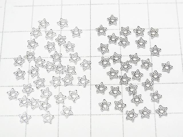 Silver925 Roundel Daisy 4mm [Pure Silver Finish] [Rhodium Plated] [Oxidized Finish] [18KGP] 10pcs