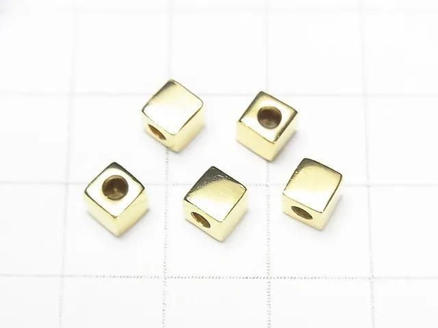Cube 5x5x5mm en Argent 925 [Finition Argent Sterling][Plaqué Rhodium][Plaqué Or 18K] 3 pièces
